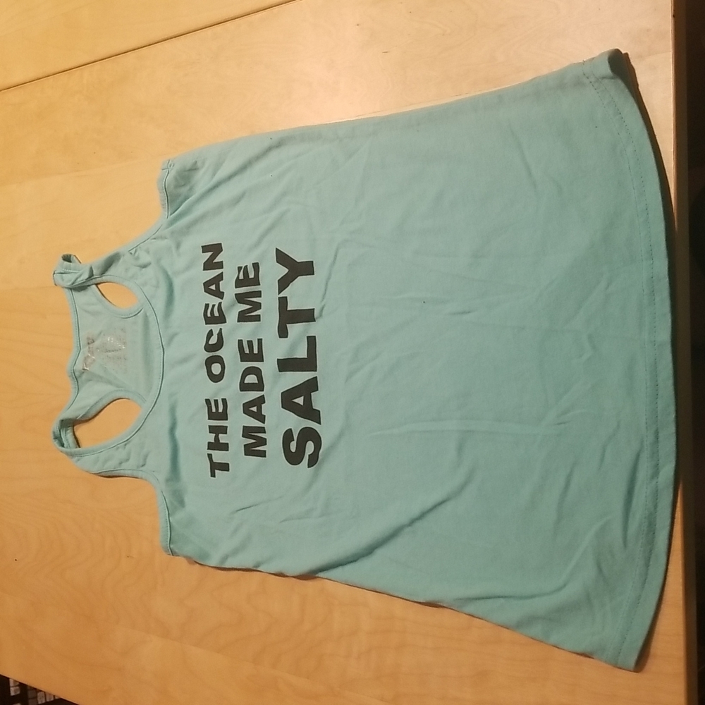 Womens tank top with writing size small
